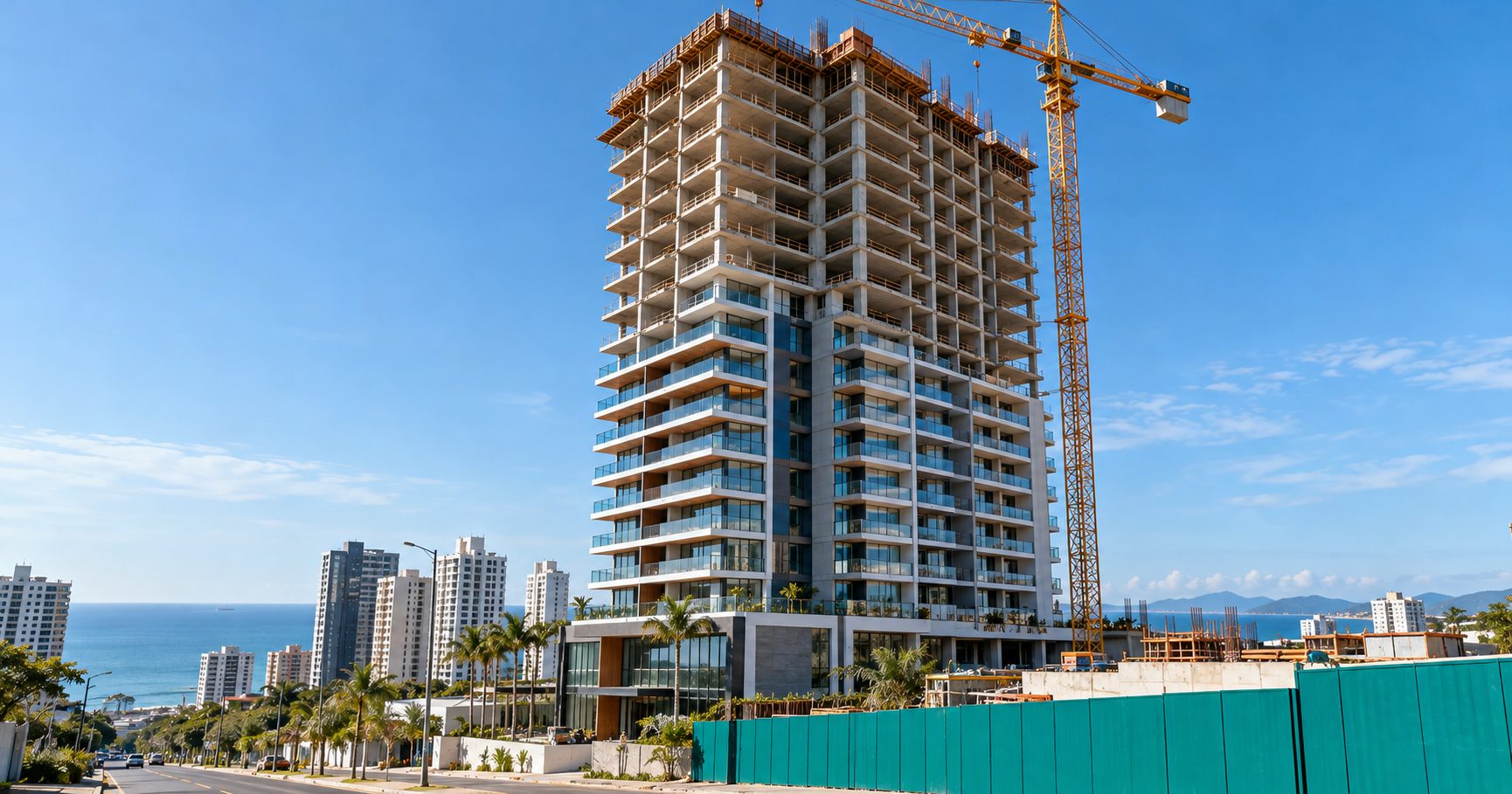 Prédio em construção em Praia Grande